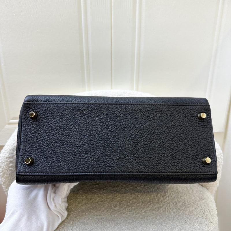 Hermes Kelly 28 in Noir Black Togo Leather and GHW