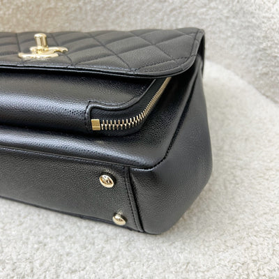 Chanel Medium Business Affinity Flap in Black Caviar and LGHW (Model: A93607)