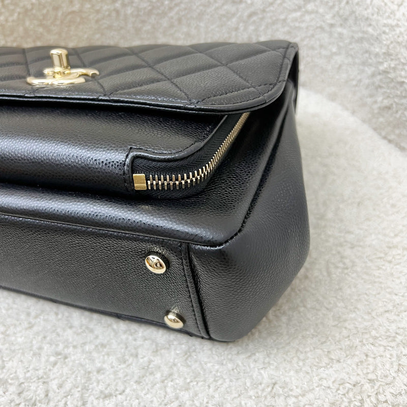 Chanel Medium Business Affinity Flap in Black Caviar and LGHW (Model: A93607)