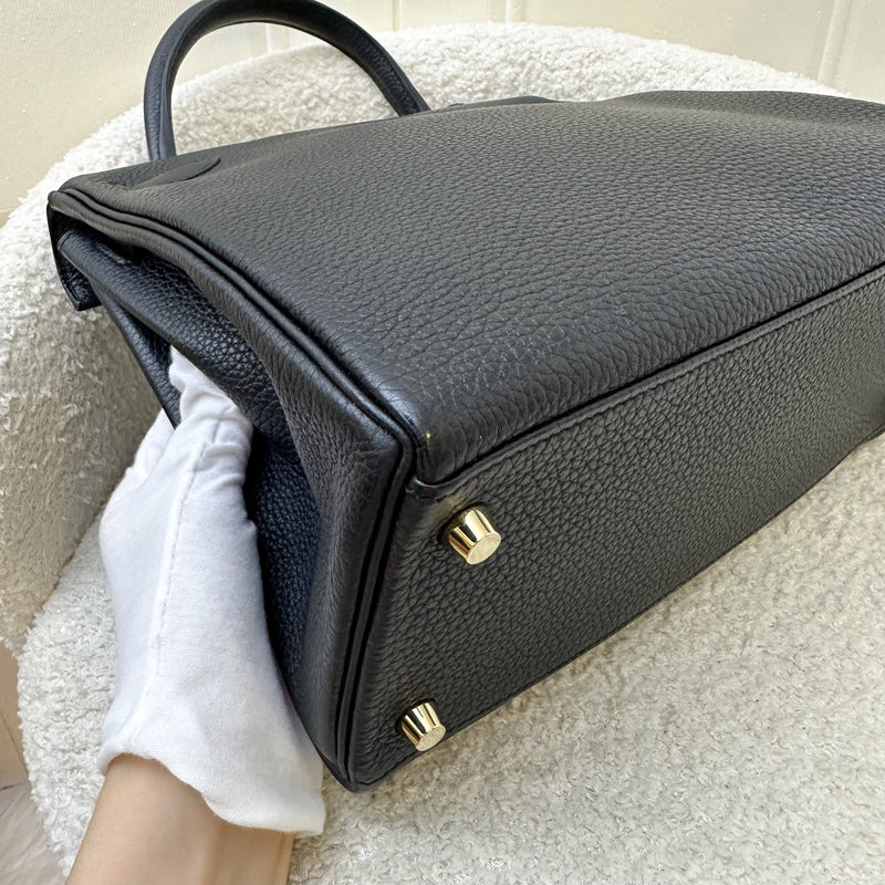 Hermes Kelly 28 in Noir Black Togo Leather and GHW