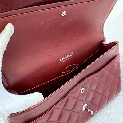 Chanel Jumbo Classic Flap DF in Dark Red Caviar and SHW