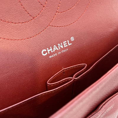 Chanel Jumbo Classic Flap DF in Dark Red Caviar and SHW