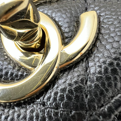 Chanel Medium Business Affinity Flap in Black Caviar and LGHW (Model: A93607)