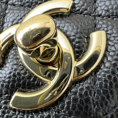 Chanel Medium Business Affinity Flap in Black Caviar and LGHW (Model: A93607)