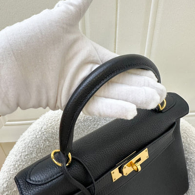 Hermes Kelly 28 in Noir Black Togo Leather and GHW