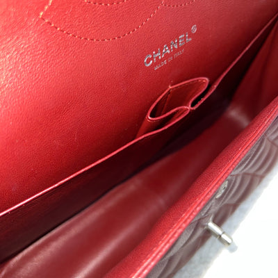 Chanel Jumbo Classic Flap DF in Dark Red Caviar and SHW