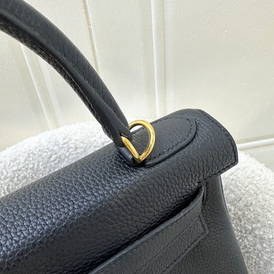 Hermes Kelly 28 in Noir Black Togo Leather and GHW