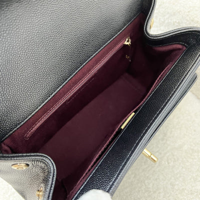 Chanel Medium Business Affinity Flap in Black Caviar and LGHW (Model: A93607)