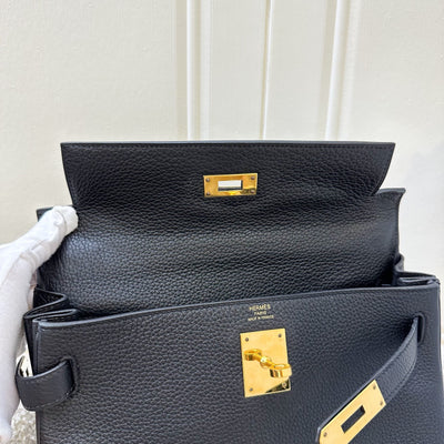 Hermes Kelly 28 in Noir Black Togo Leather and GHW