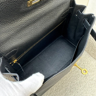 Hermes Kelly 28 in Noir Black Togo Leather and GHW