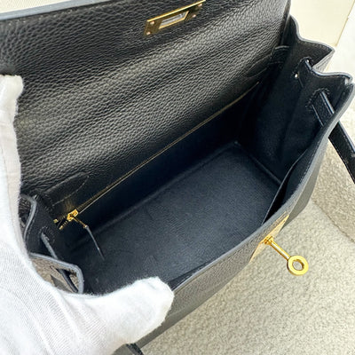 Hermes Kelly 28 in Noir Black Togo Leather and GHW