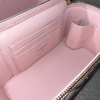 Chanel Classic Small Vanity in 22S Light Pink Caviar and LGHW