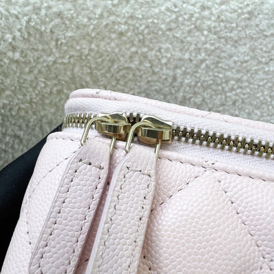 Chanel Classic Small Vanity in 22S Light Pink Caviar and LGHW