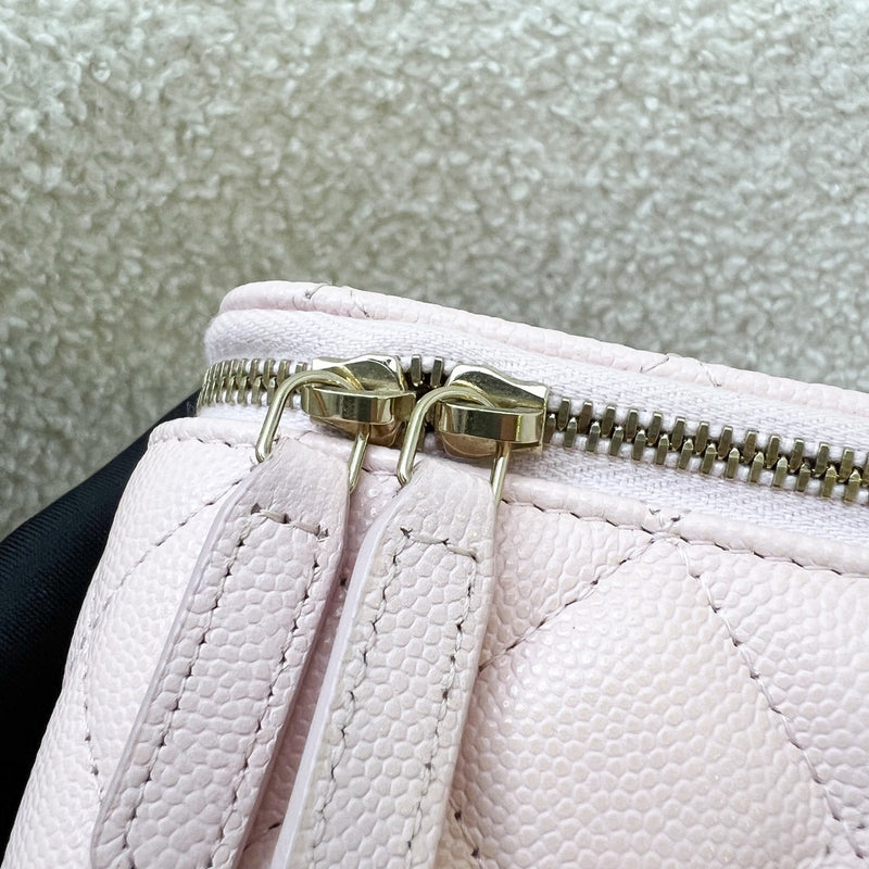 Chanel Classic Small Vanity in 22S Light Pink Caviar and LGHW