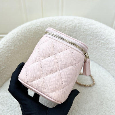 Chanel Classic Small Vanity in 22S Light Pink Caviar and LGHW
