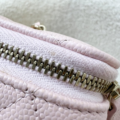 Chanel Classic Small Vanity in 22S Light Pink Caviar and LGHW