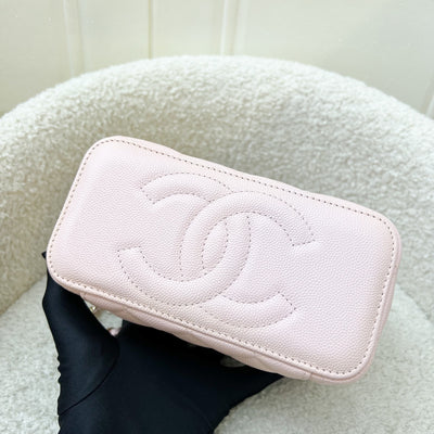 Chanel Classic Small Vanity in 22S Light Pink Caviar and LGHW