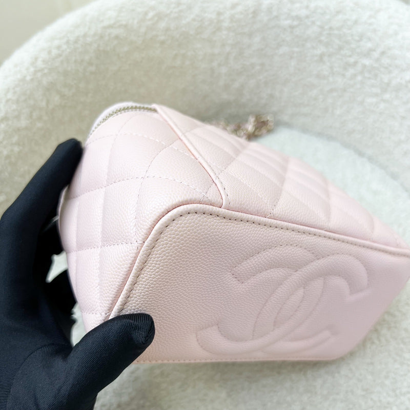 Chanel Classic Small Vanity in 22S Light Pink Caviar and LGHW