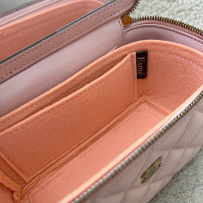 Chanel Classic Small Vanity in 22S Light Pink Caviar and LGHW