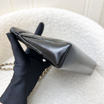 Chanel 31 Nano Shopping Bag in Black Shiny Calfskin and LGHW (Model: AP3656)