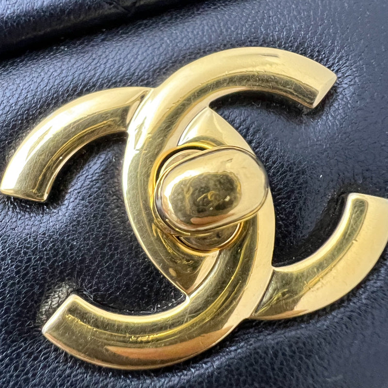 Chanel Jumbo Classic Flap SF in Black Lambskin and GHW