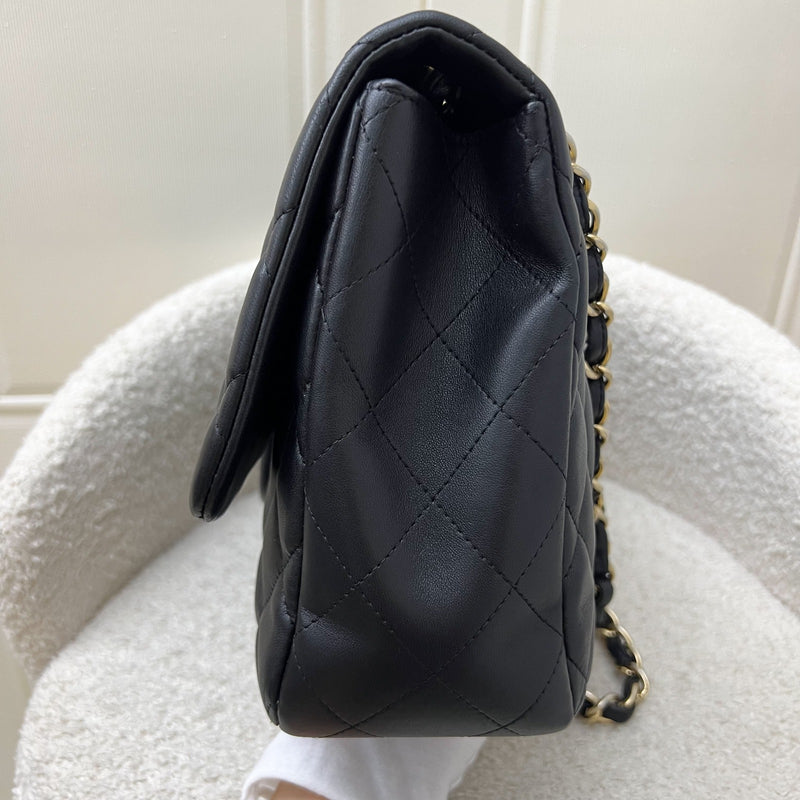 Chanel Jumbo Classic Flap SF in Black Lambskin and GHW