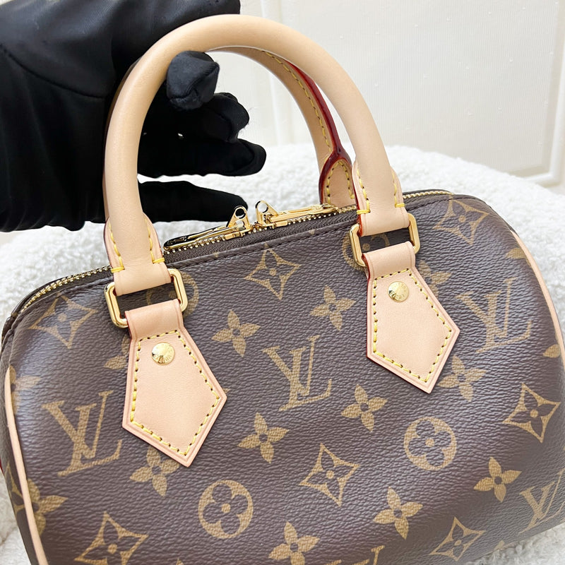 LV Louis Vuitton Speedy Bandouliere 20 in Monogram Canvas and GHW (Missing original strap, replaced with third party vachetta strap)