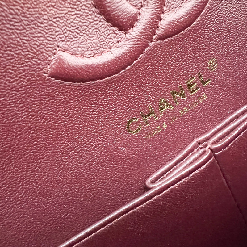 Chanel Small Classic Flap CF in Black Caviar and GHW (Model: A01113)