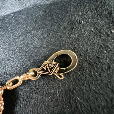 Van Cleef & Arpels VCA Vintage Alhambra 5 Motifs Bracelet in Hammered 18K Rose Gold (Extra 12 Links) (Ref: VCARN9T300)