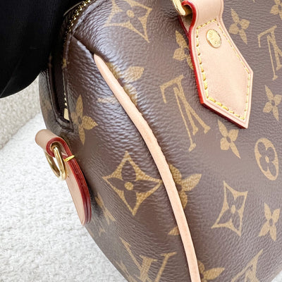 LV Louis Vuitton Speedy Bandouliere 20 in Monogram Canvas and GHW (Missing original strap, replaced with third party vachetta strap)