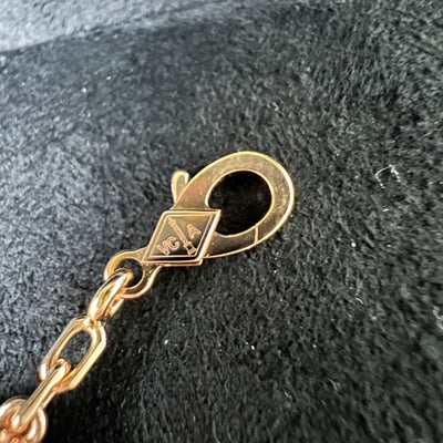 Van Cleef & Arpels VCA Vintage Alhambra 5 Motifs Bracelet in Hammered 18K Rose Gold (Extra 12 Links) (Ref: VCARN9T300)