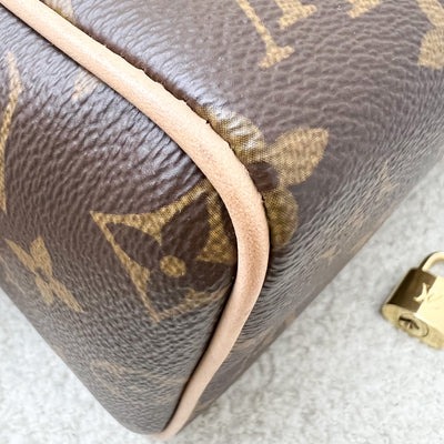 LV Louis Vuitton Speedy Bandouliere 20 in Monogram Canvas and GHW (Missing original strap, replaced with third party vachetta strap)