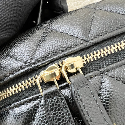 [New Local Jan 2025] Chanel 25C Vanity / Clutch with Chain (LP Style Bag) in Black Caviar and LGHW