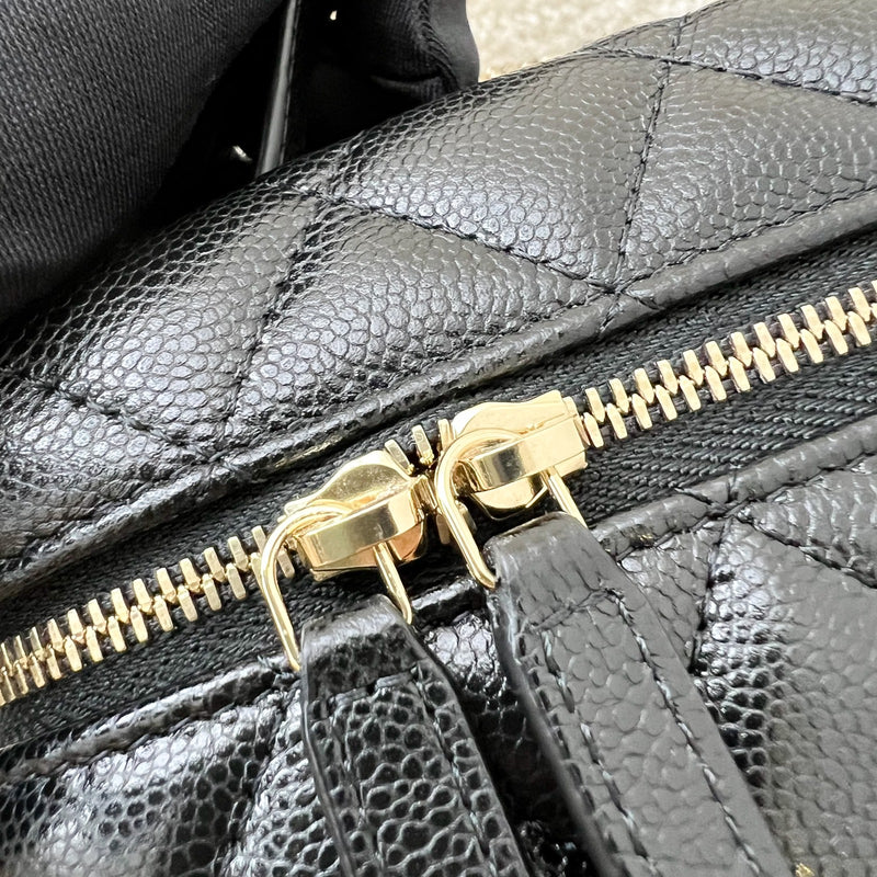 [New Local Jan 2025] Chanel 25C Vanity / Clutch with Chain (LP Style Bag) in Black Caviar and LGHW