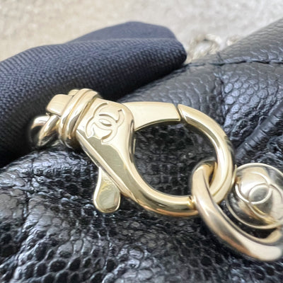 [New Local Jan 2025] Chanel 25C Vanity / Clutch with Chain (LP Style Bag) in Black Caviar and LGHW