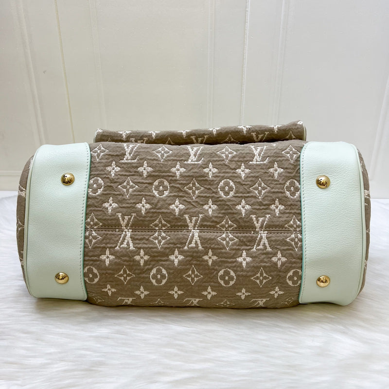 LV Sabbia Cabas MM Shoulder bag in Brown Canvas, White Trim and GHW