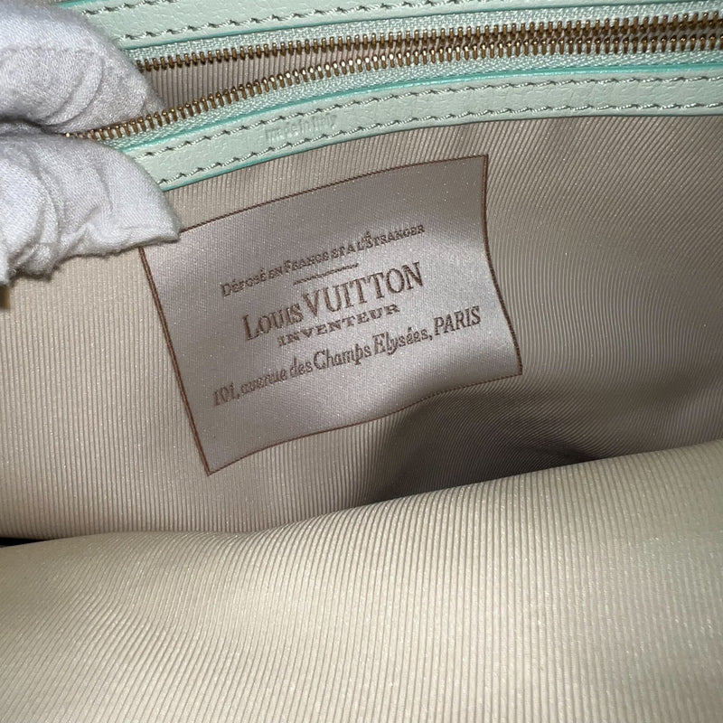 LV Sabbia Cabas MM Shoulder bag in Brown Canvas, White Trim and GHW