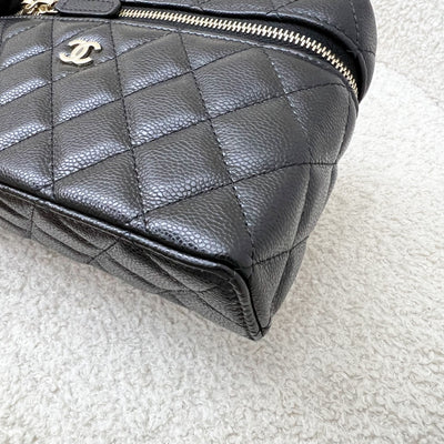 [New Local Jan 2025] Chanel 25C Vanity / Clutch with Chain (LP Style Bag) in Black Caviar and LGHW