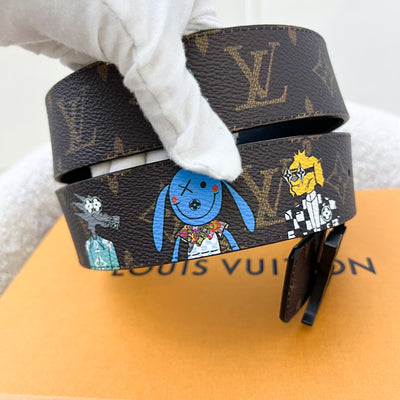 LV 40mm "Friends" Reversible Belt in Monogram Canvas and GHW (Model: MP291S)