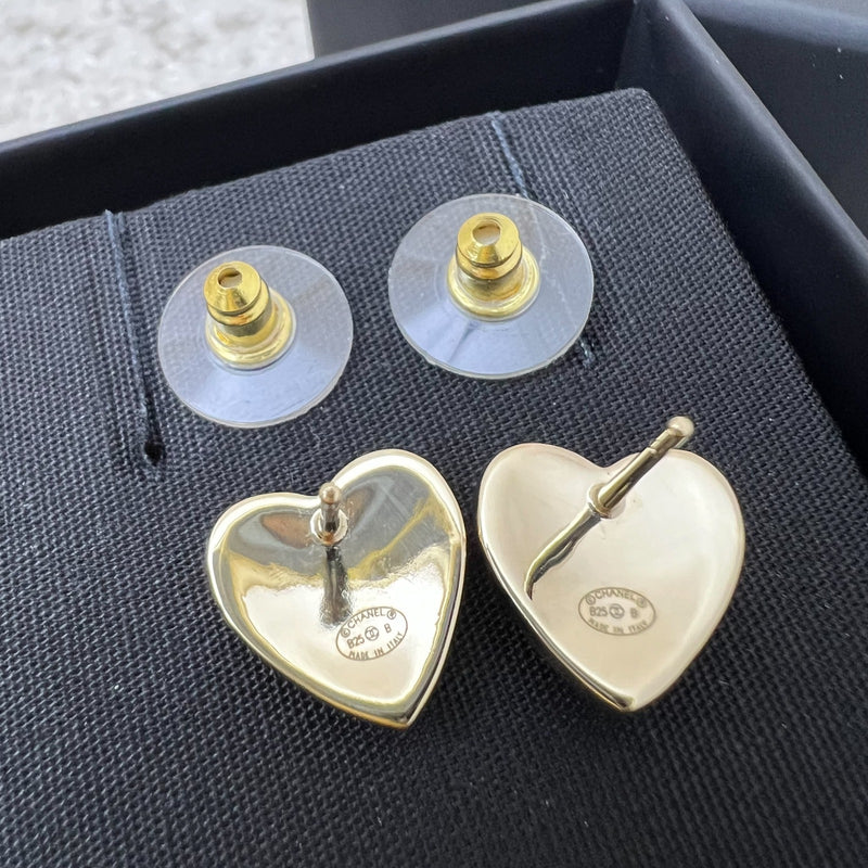 Chanel 25B Pink Hearts Earrings and LGHW