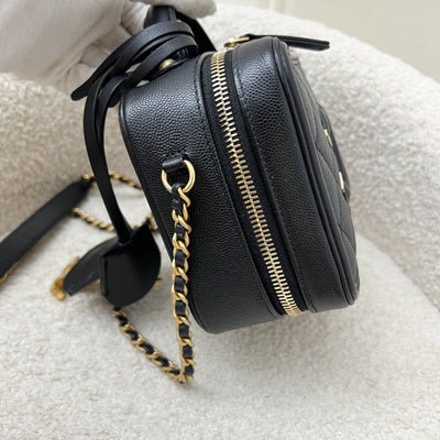 Chanel Small Filigree Vanity Bag in Black Caviar, Black Trim and AGHW