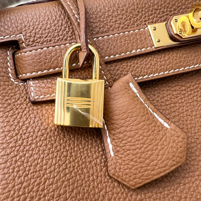 Hermes Kelly 25 in Gold Togo Leather and GHW