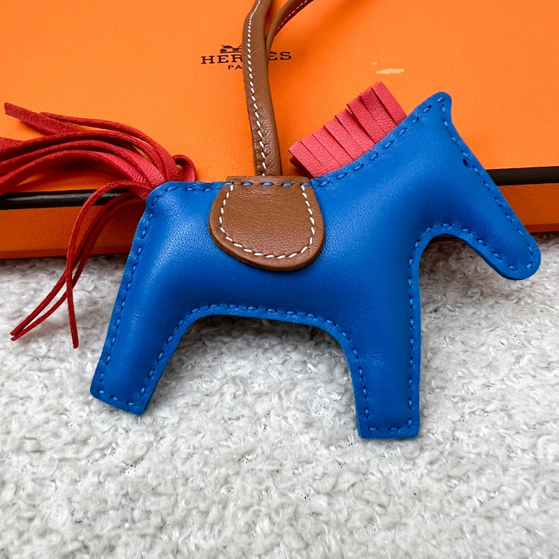 Hermes Rodeo PM Charm in Zanibar / Rose Texas / Gold
