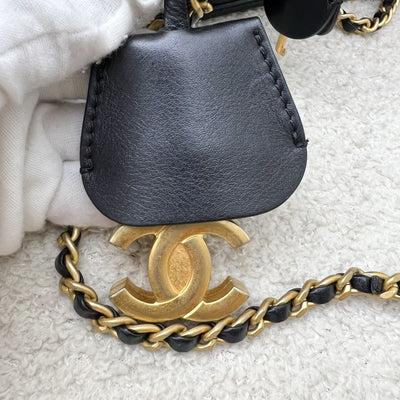 Chanel Small Filigree Vanity Bag in Black Caviar, Black Trim and AGHW