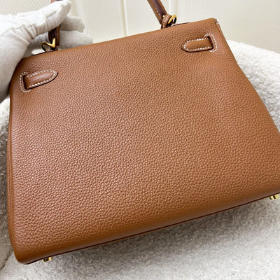 Hermes Kelly 25 in Gold Togo Leather and GHW