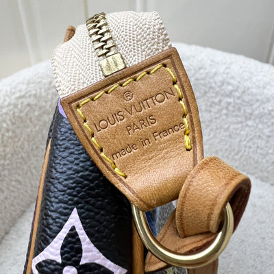LV Vintage Louis Vuitton x Takashi Murakami Pochette Accessoires in Multicolore Noir Monogram Canvas and GHW