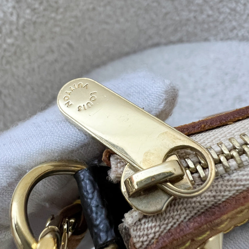 LV Vintage Louis Vuitton x Takashi Murakami Pochette Accessoires in Multicolore Noir Monogram Canvas and GHW