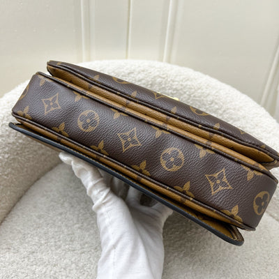 LV Pochette Metis in Reverse Monogram Canvas, Black Leather and GHW