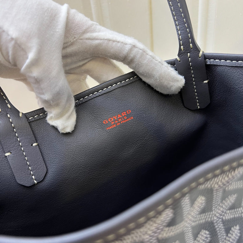 Goyard Mini Anjou in Grey Goyardine Canvas and Leather