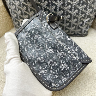 Goyard Mini Anjou in Grey Goyardine Canvas and Leather